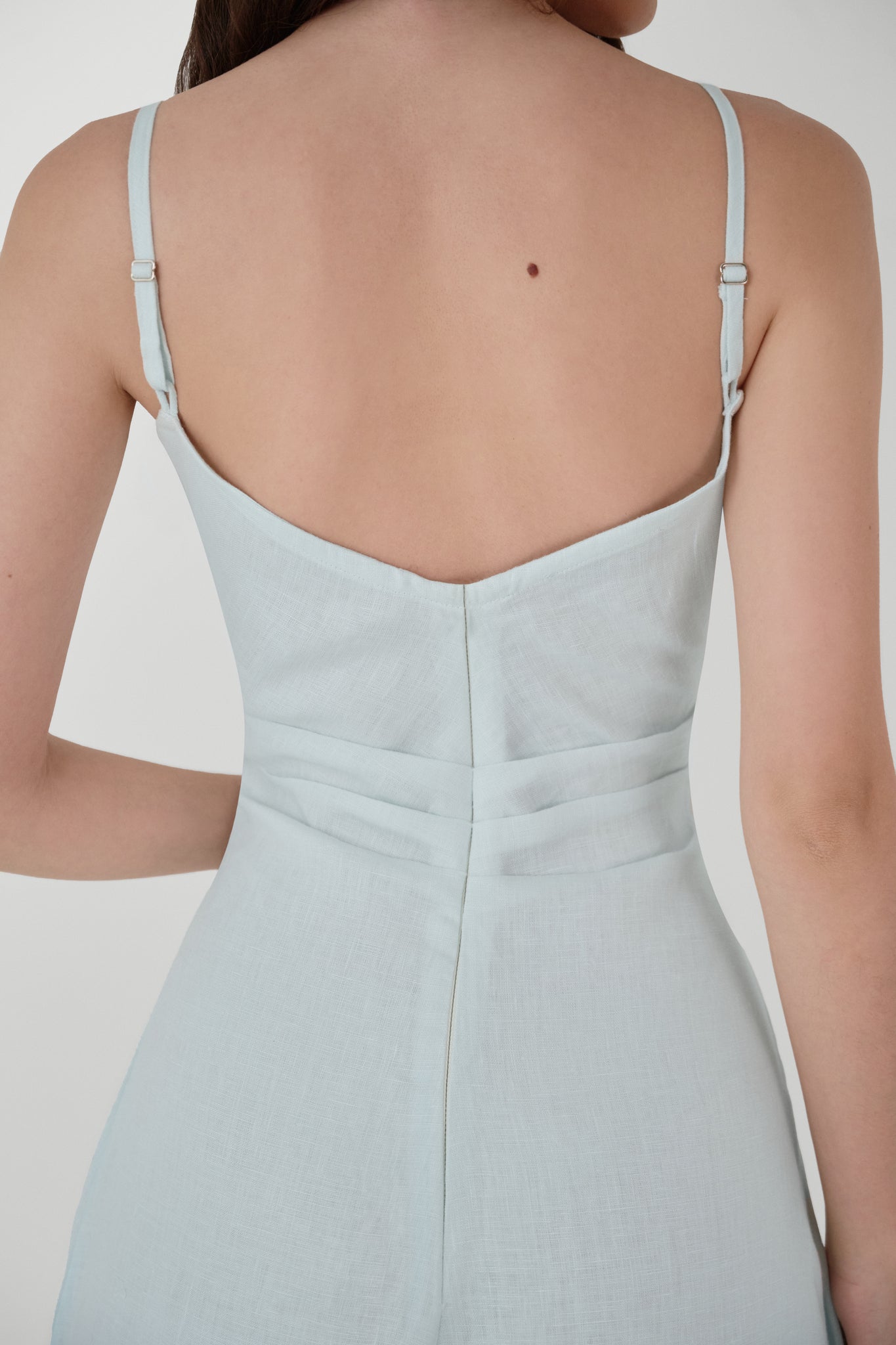 Amura Linen Midi Dress Azul