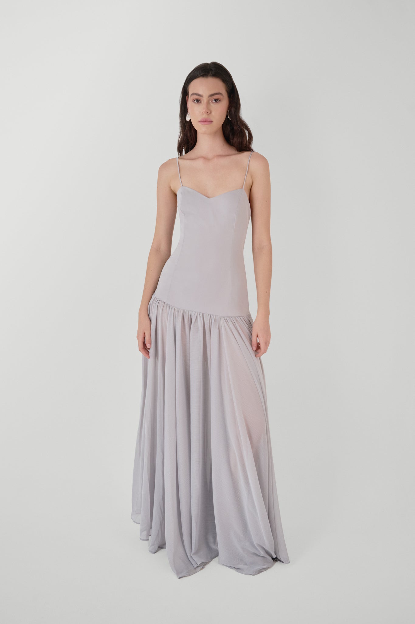 Meret Silk Dress Gris