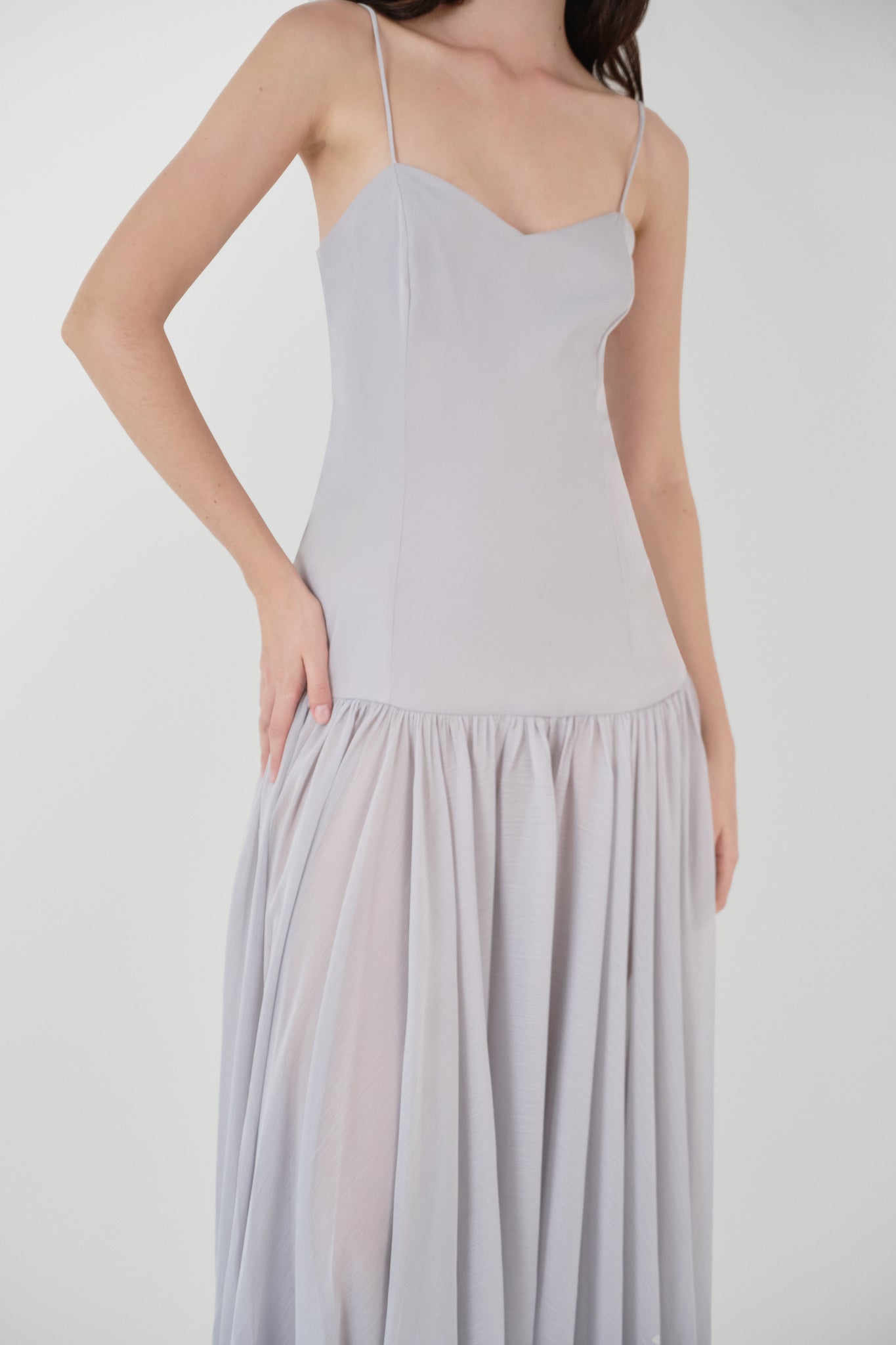 Meret Silk Dress Gris
