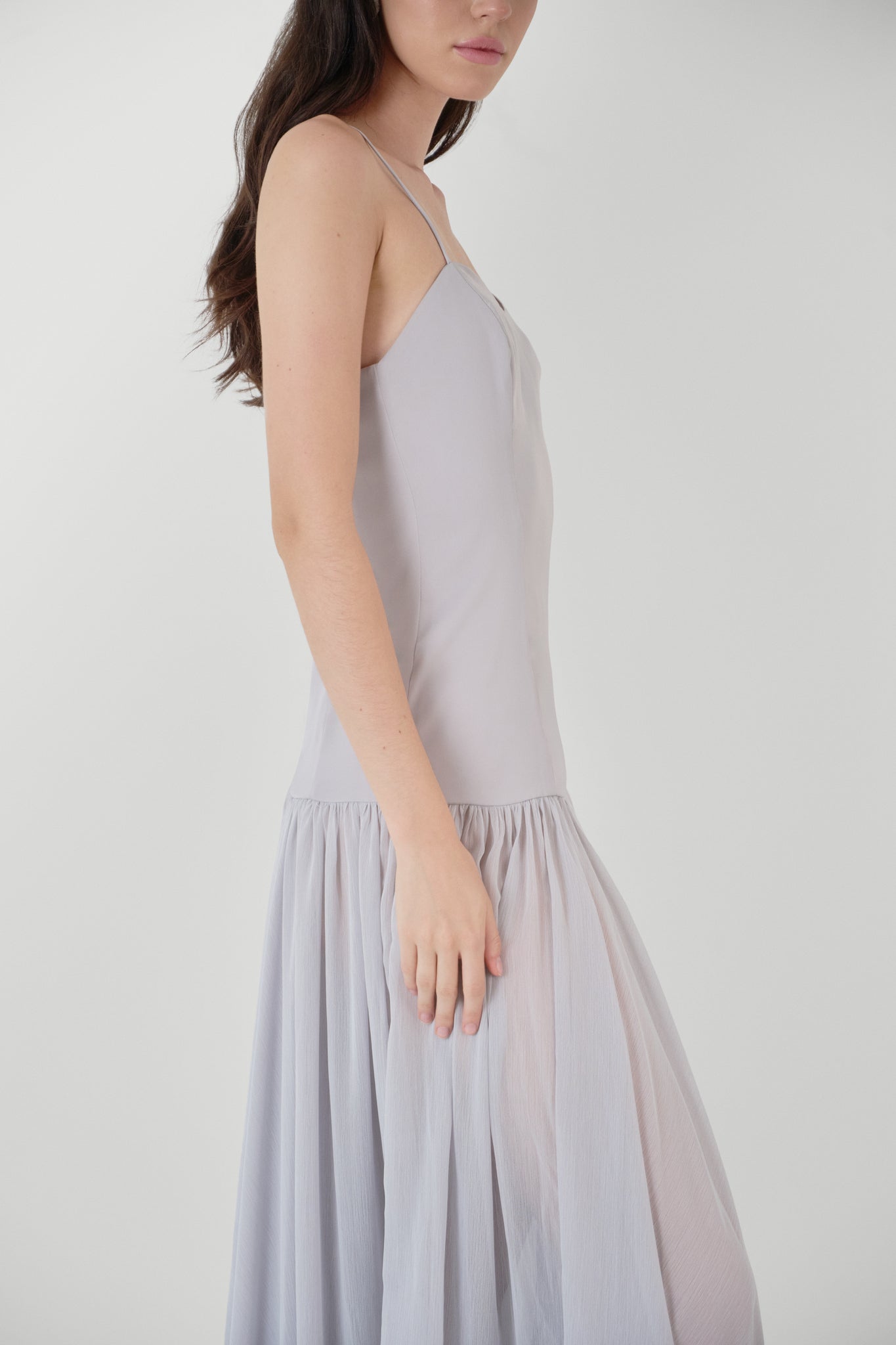 Meret Silk Dress Gris